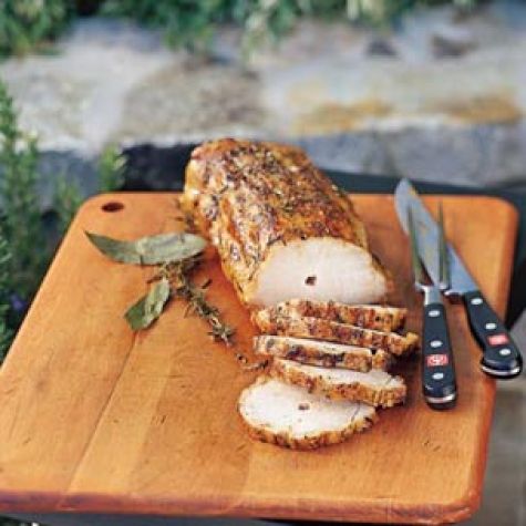 Spit-Roasted Brined Pork Loin