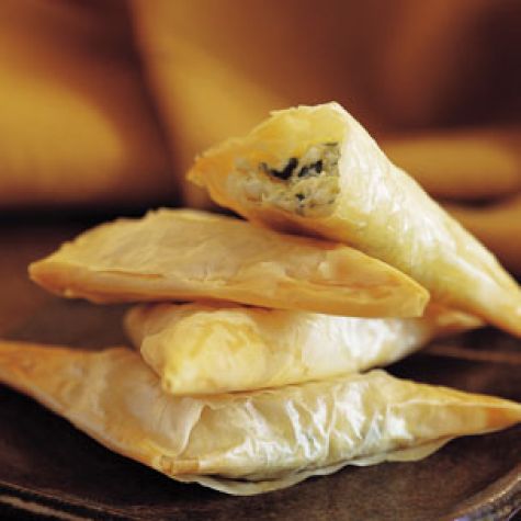 Three-Cheese Filo Triangles