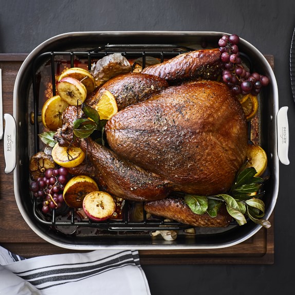 turkey roasting pan with rack