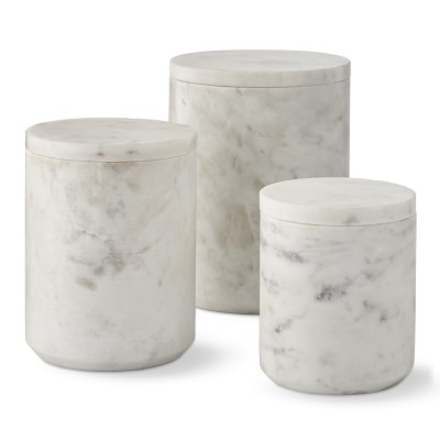 salt and pepper marble canisters