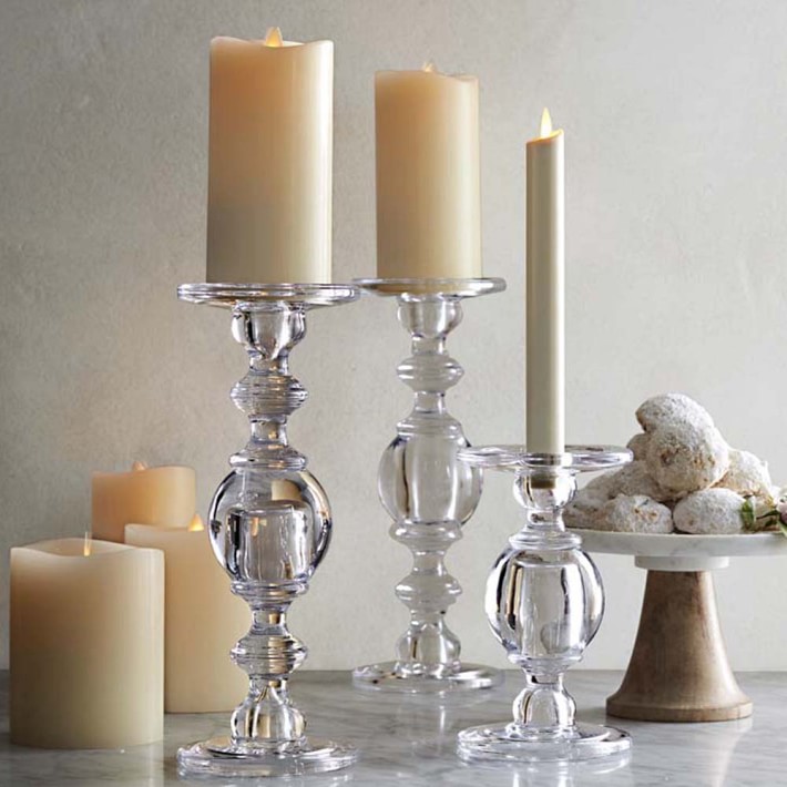 glass candle holder with lid
