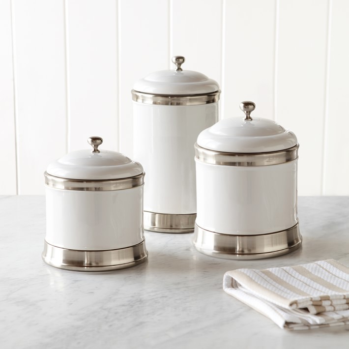 kitchen canister sets white