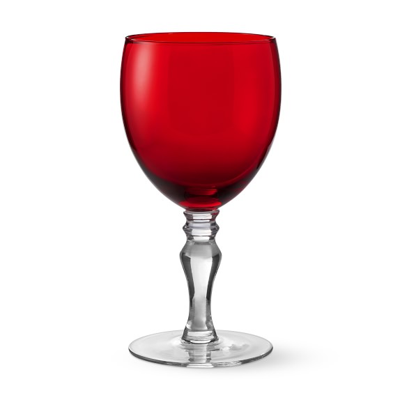 red goblets glassware