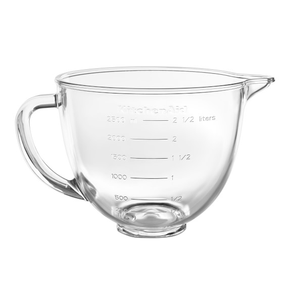glass mixing bowls with pour spout