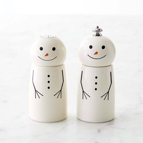 snowman salt and pepper shakers