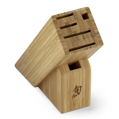 Shun 6-Slot Slim Bamboo Storage Knife Block | Williams Sonoma