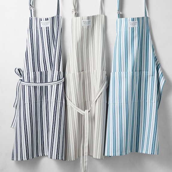 striped apron