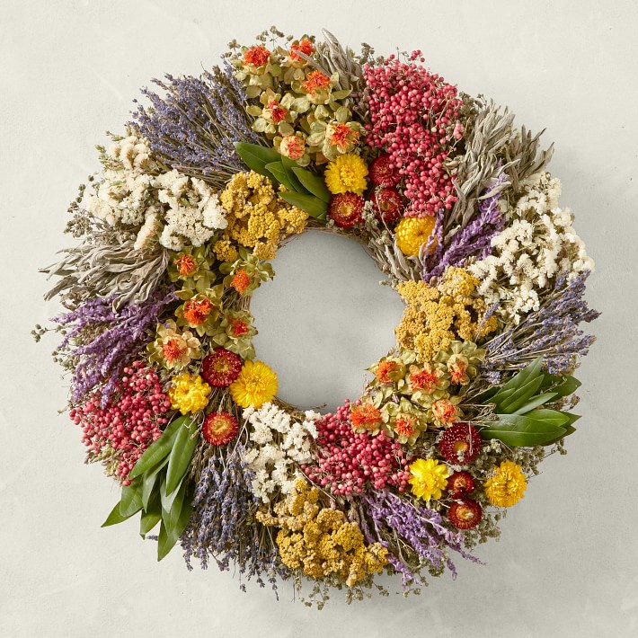 real flower wreath