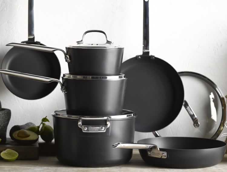 frying pan set with lids