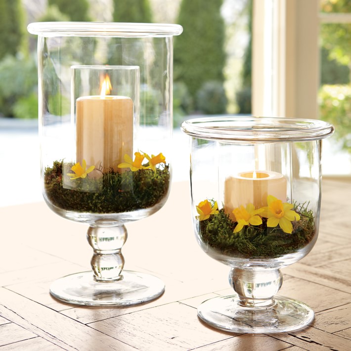 Williams Sonoma Classic Glass Hurricane Candle Holder Williams Sonoma