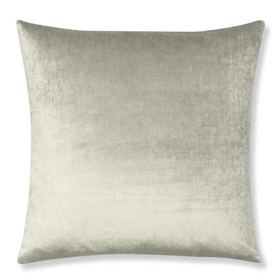 gray velvet pillow covers
