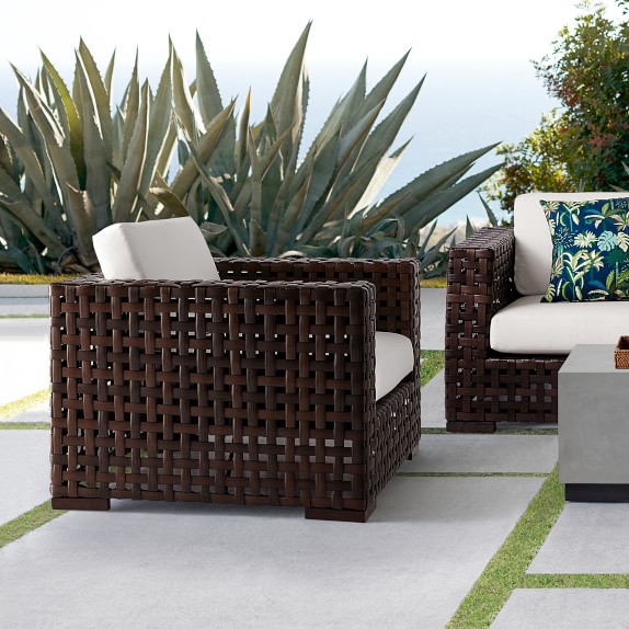 Open Weave Outdoor Chair Patio Furniture Williams Sonoma