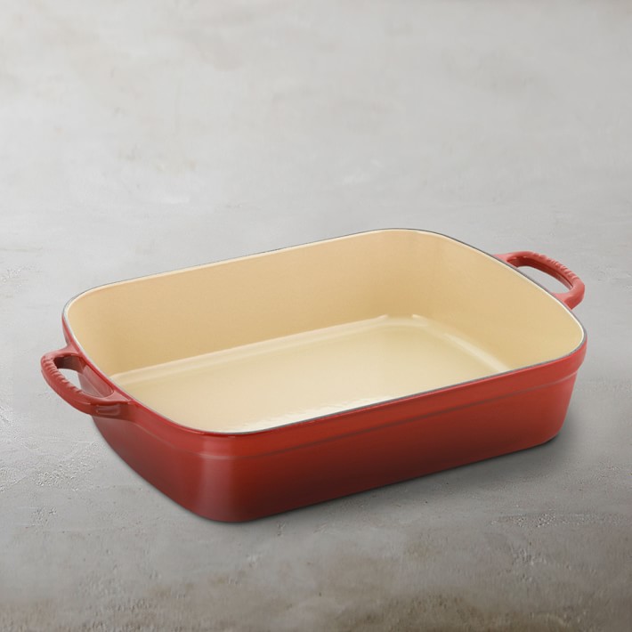 Le Creuset Signature CastIron Rectangular Roasting Pan Williams Sonoma