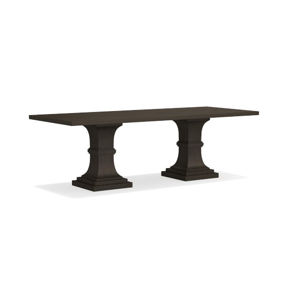 Double Pedestal Rectangular Dining Table Williams Sonoma