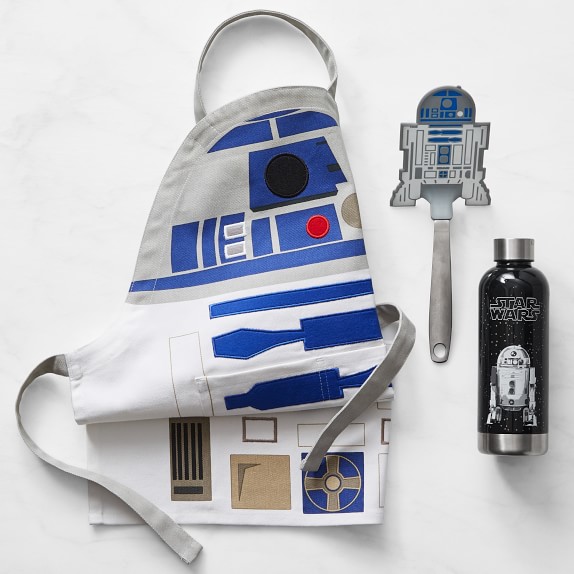 Star Wars R2d2 Kids Apron Water Bottle Flex Spatula Set Williams Sonoma