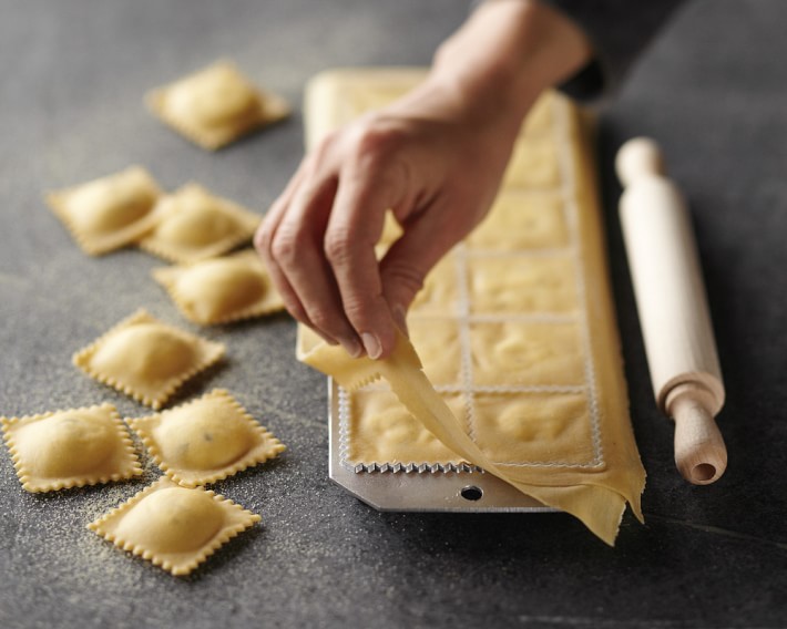 Ravioli Mold with Roller Pasta Tools Williams Sonoma