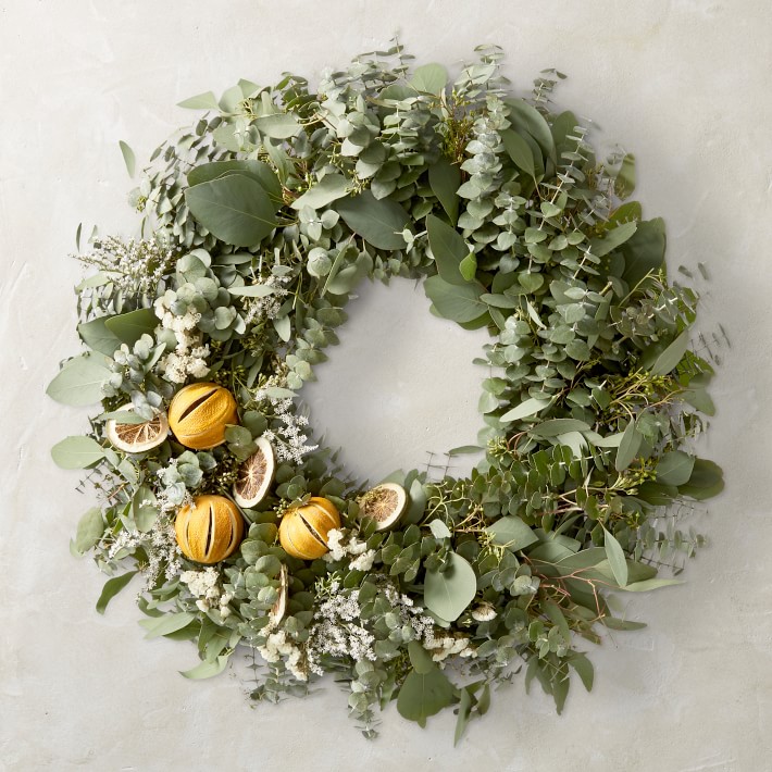 Eucalyptus Orange and Lime Wreath