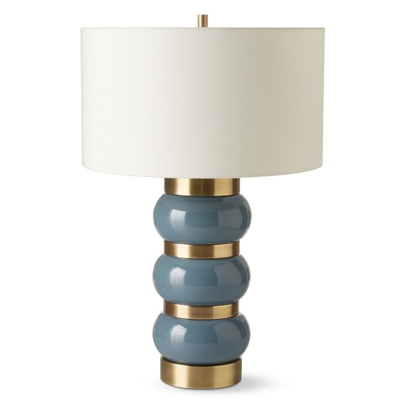 stacked glass table lamp