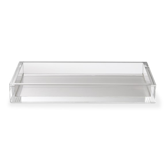 Crystal Vanity Tray Bathroom Accessory Set Williams Sonoma