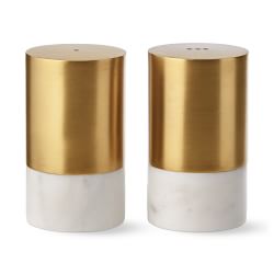 gold salt and pepper pots