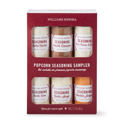 Williams Sonoma Popcorn Seasoning Library, Set of 6