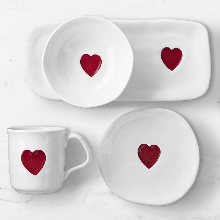 valentines day dinnerware