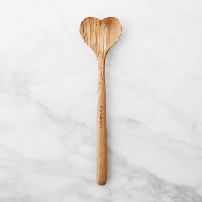 Williams Sonoma Olivewood Heart Spoon