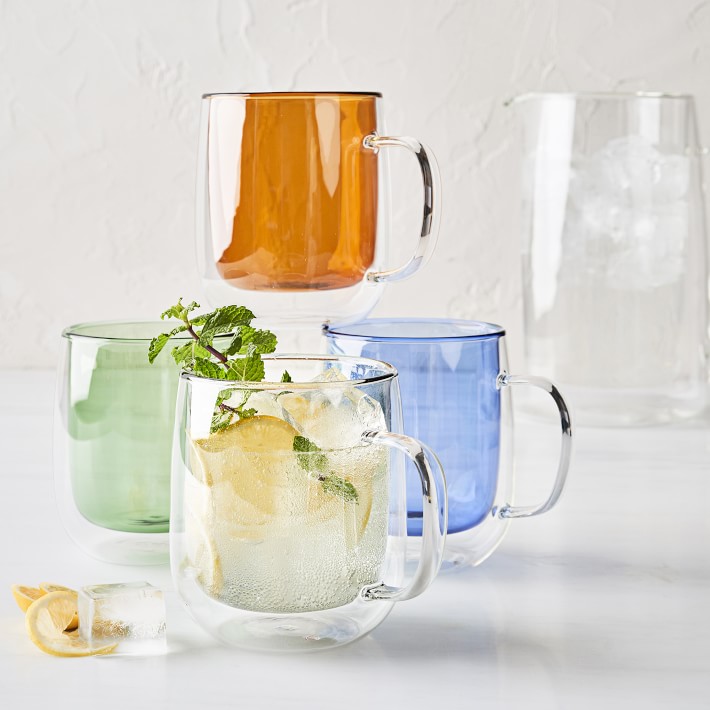 william sonoma clear mugs