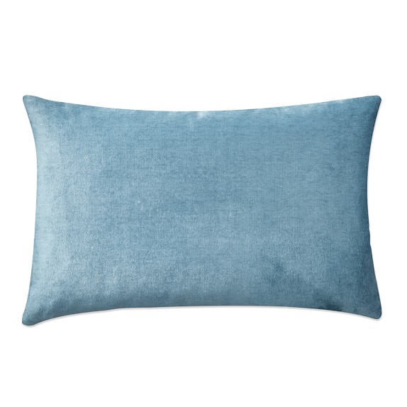 blue velvet pillow case