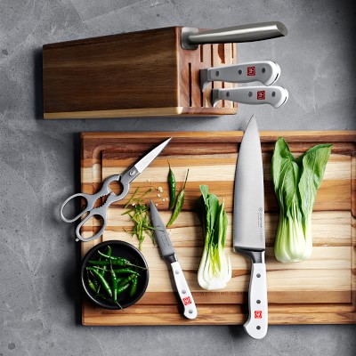 Wüsthof Classic 12-Piece Knife Block Set, White