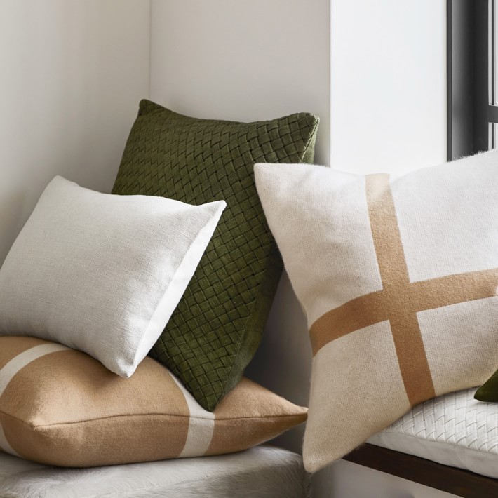 Reversible Belgian Linen Pillow Cover