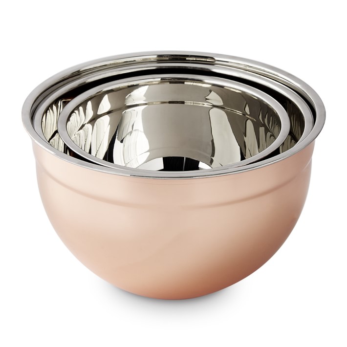 copper mixing bowl set