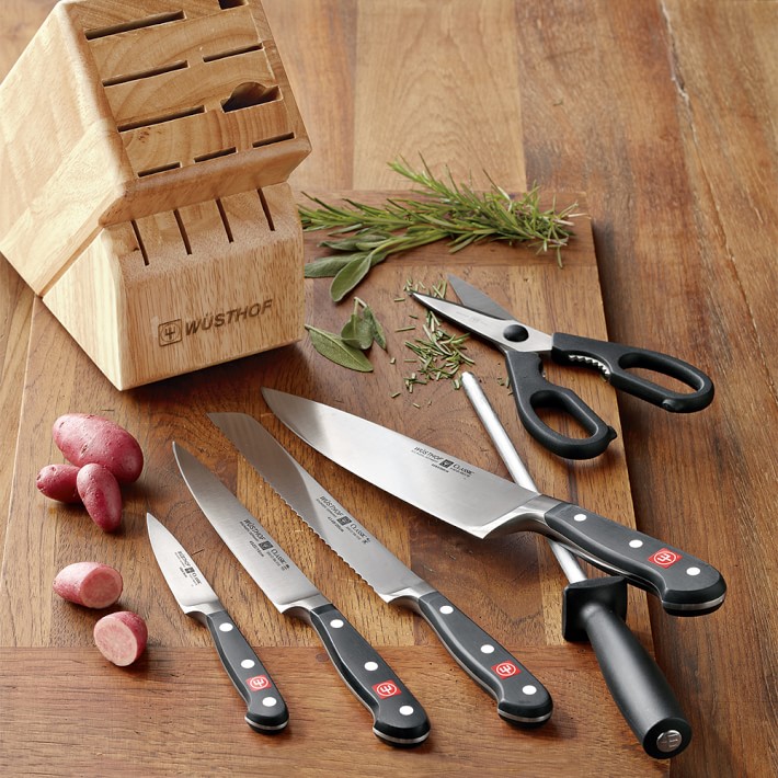 Wüsthof Classic 7Piece Knife Block Set Williams Sonoma
