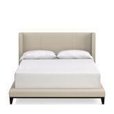 Ivory Leather Beds Headboards Williams Sonoma