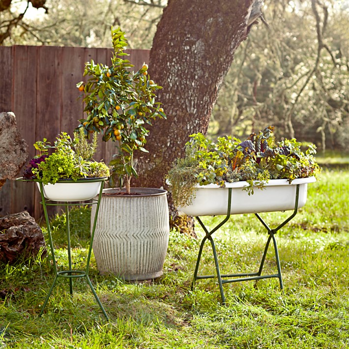Vintage Baby Bath With Stand