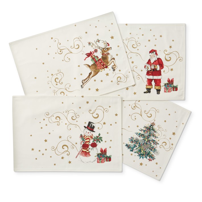 Twas the Night Before Christmas Placemats Set of 4 Williams Sonoma
