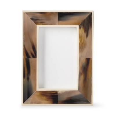 Mirror Wall Hanging Bedroom Horn Inlay Frame Accessories Decorative Home Decor 
