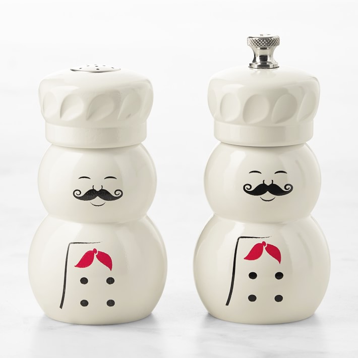 Vintage Ceramic French Inspired Salt and Pepper Shakers