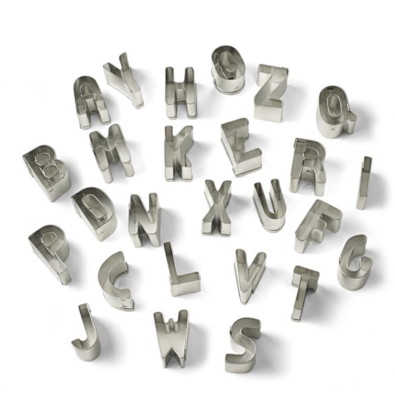 Mini Alphabet Cookie Cutter Set Williams Sonoma