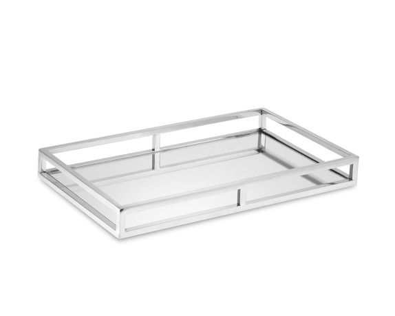 large mirrored tray