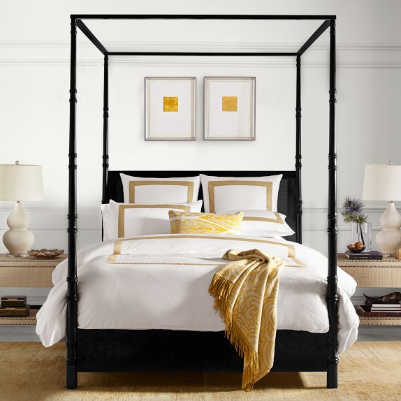 Four Poster Cane Bed Luxury Beds Williams Sonoma