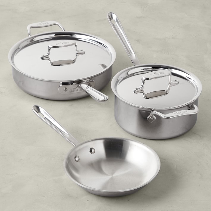 All Clad D5 Stainless Steel 5 Piece Cookware Set
