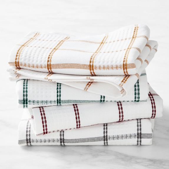 Williams Sonoma Autumn Super Absorbent Waffle Weave Multi-Pack Towels, Set of 4