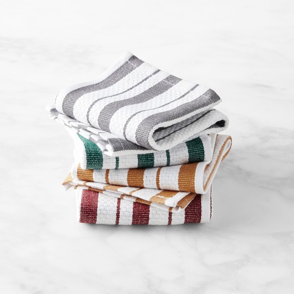 Williams Sonoma Classic Autumn Stripe Dishcloths