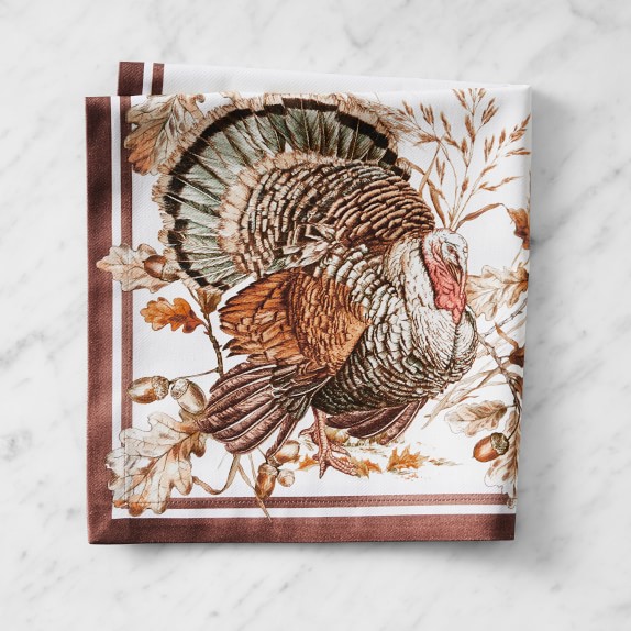 Autumn Plymouth Turkey Napkins, Set of 4