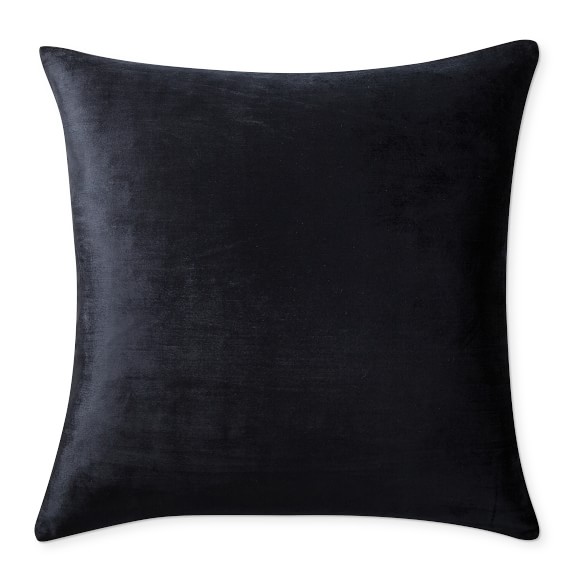 solid black throw pillows