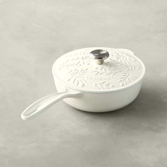 Le Creuset Olive Branch Collection Enameled Cast Iron Saucier