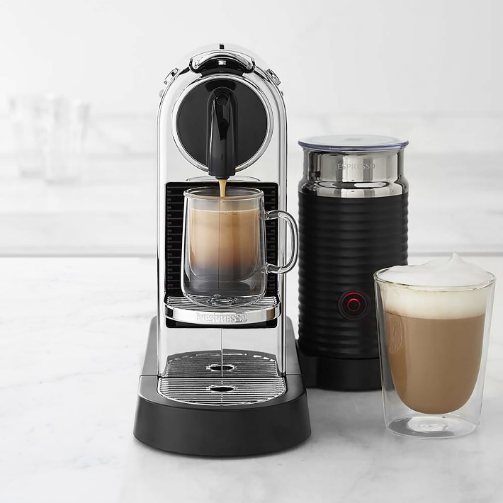 Nespresso Citiz Machine with Aeroccino Milk Frother By De'Longhi | Williams Sonoma