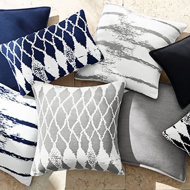 patterned outdoor pillows