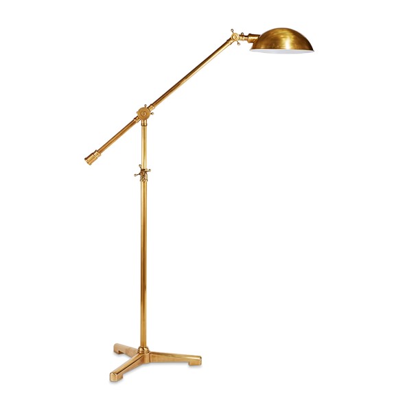 antique brass floor lamp